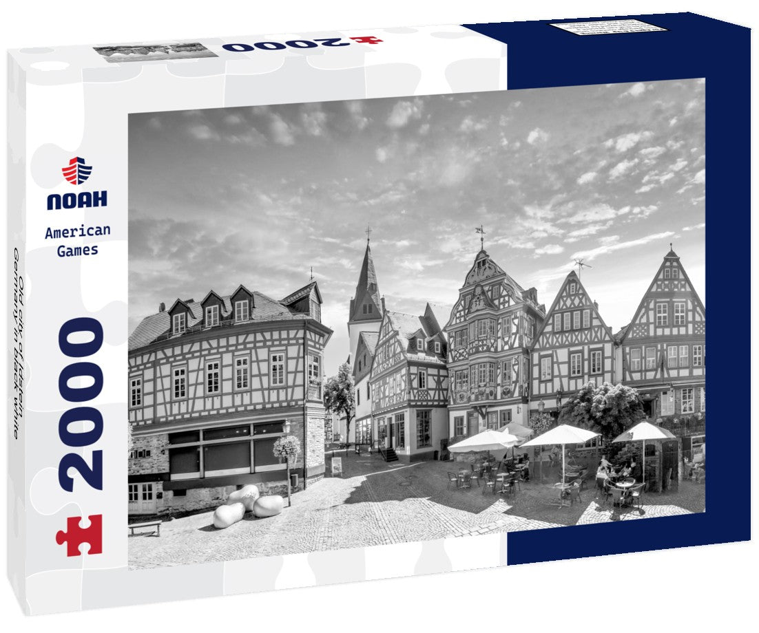 Noah Jigsaw Puzzle Old city of Idstein, Germany in black white 2000 pieces