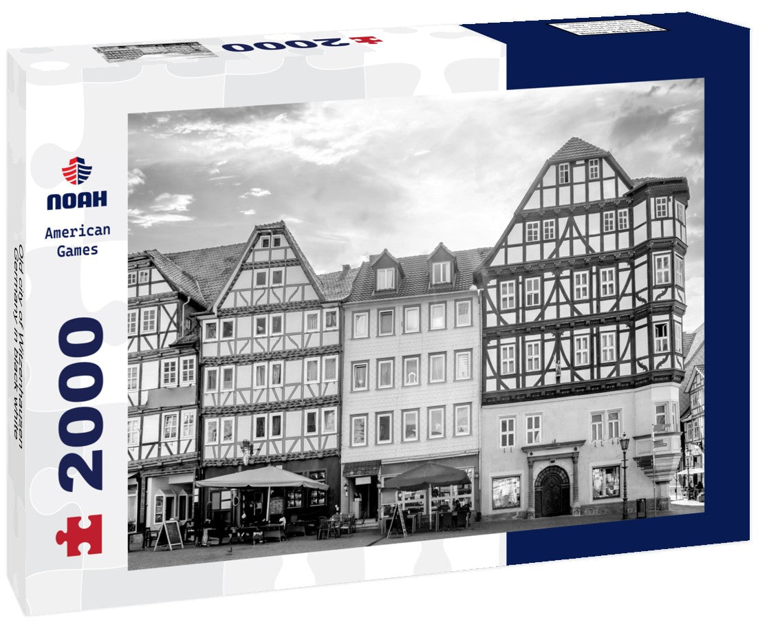 Noah Jigsaw Puzzle Old city of Witzenhausen, Germany in black white 2000 pieces