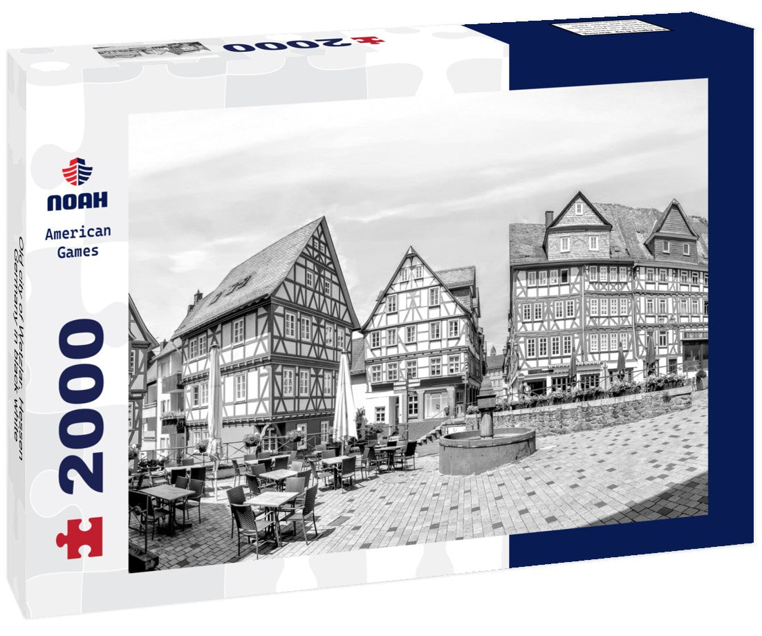 Noah Jigsaw Puzzle Old city of Wetzlar, Hessen, Germany in black white 2000 pieces