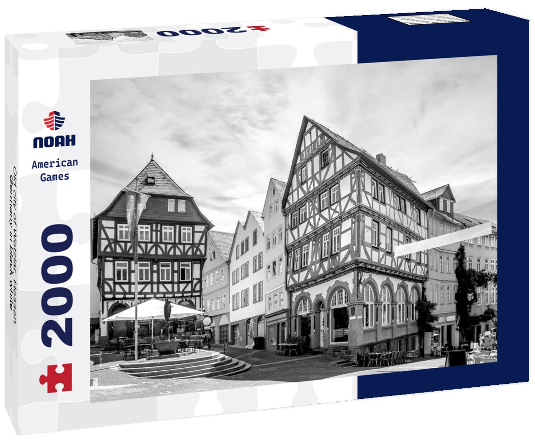 Noah Jigsaw Puzzle Old city of Wetzlar, Hessen, Germany in black white 2000 pieces