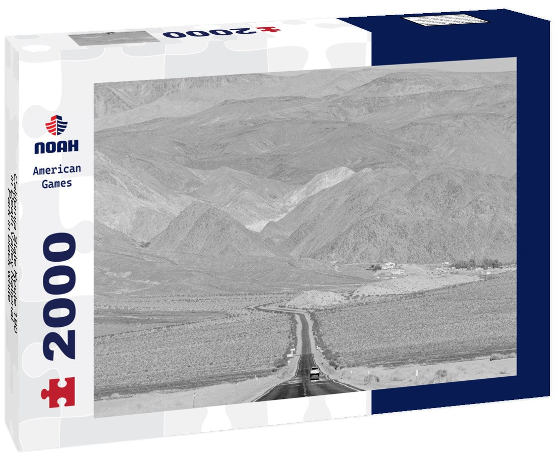Noah Jigsaw Puzzle California State Route 190 in Death Valley National Park in black white 2000 pieces
