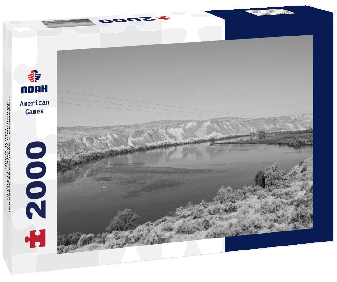 Noah Jigsaw Puzzle Hagerman Fossil Beds National Monument (Idaho, USA) in black white 2000 pieces