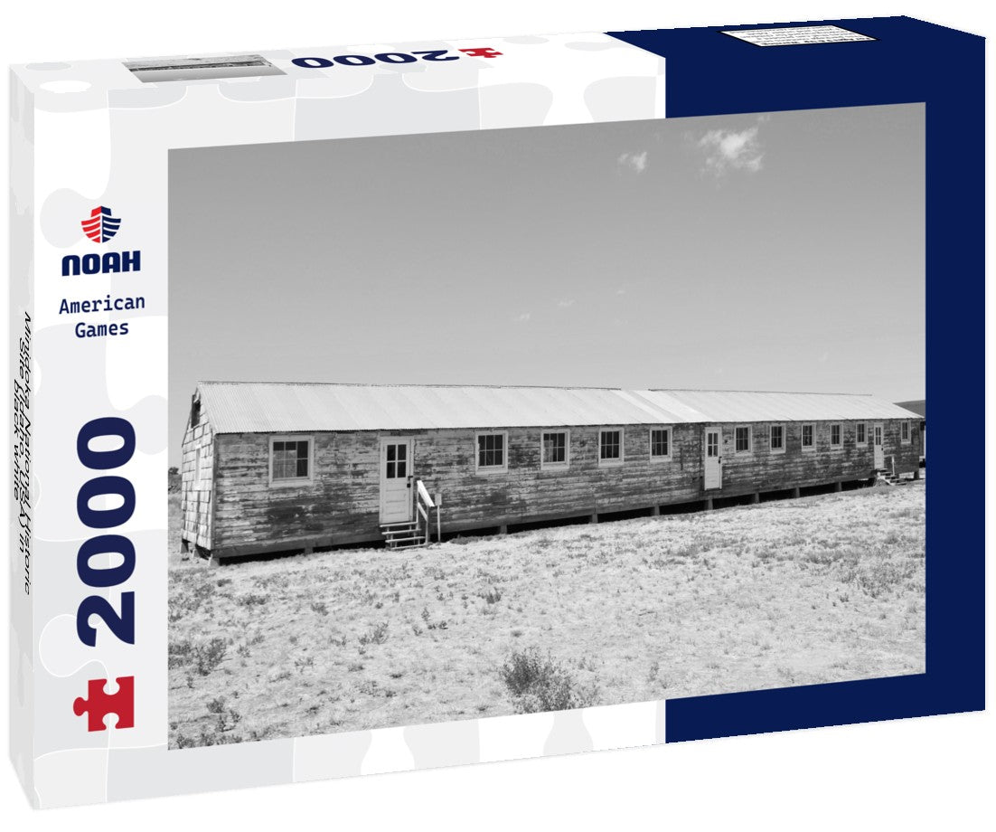 Noah Jigsaw Puzzle Minidoka National Historic Site (Idaho, USA) in black white 2000 pieces