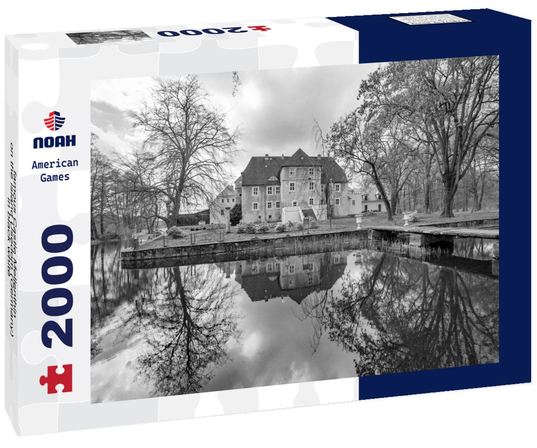 Noah Jigsaw Puzzle famous Castle Mellenthin on the island Usedom (Germany) in black white 2000 pieces