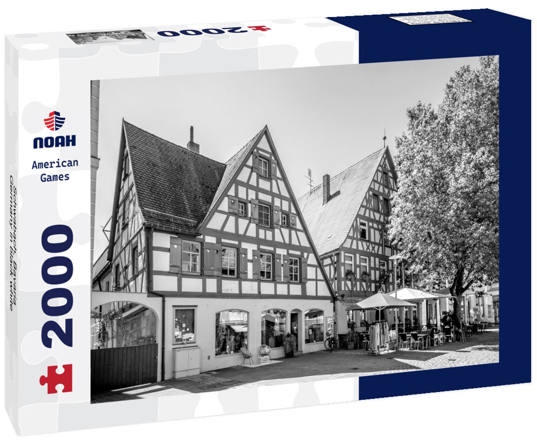 Noah Jigsaw Puzzle Schwabach, Bavaria, Germany in black white 2000 pieces