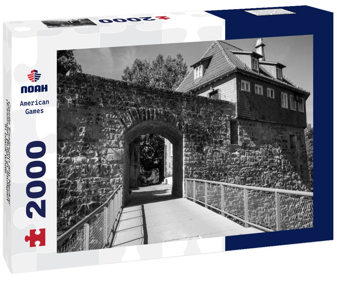 Noah Jigsaw Puzzle Castle Esslingen am Neckar (Esslinger Burg) in Stuttgart in black white 2000 pieces