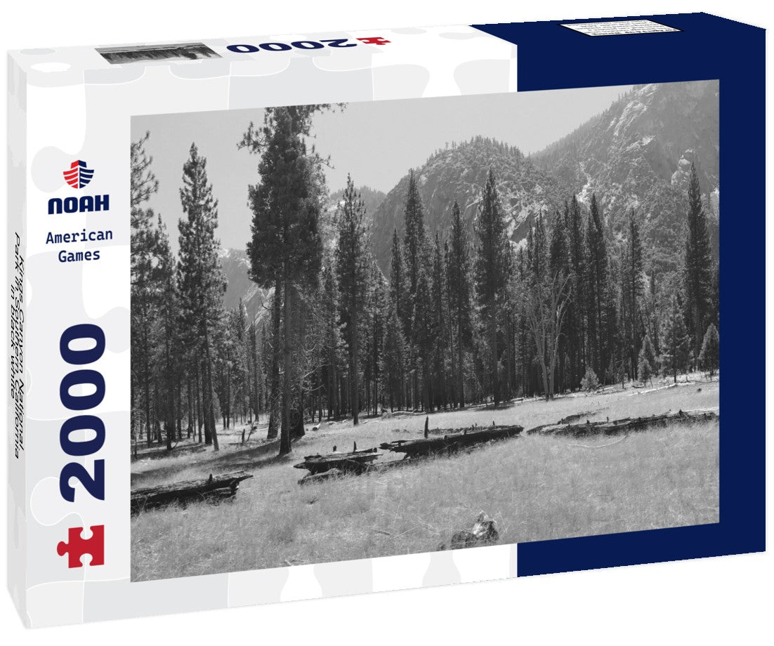 Noah Jigsaw Puzzle Kings Canyon National Park in Southern California in black white 2000 pieces