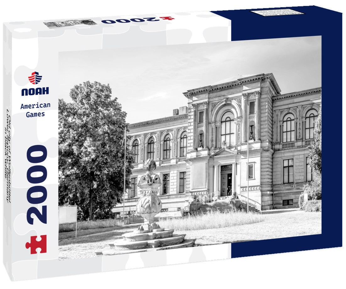 Noah Jigsaw Puzzle Old city of Wolfenbüttel, Lower Saxony, Germany in black white 2000 pieces