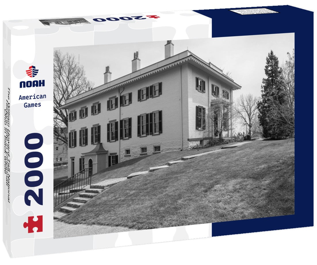 Noah Jigsaw Puzzle The William Howard Taft National Historic Site in Cincinnati, Ohio in black white 2000 pieces