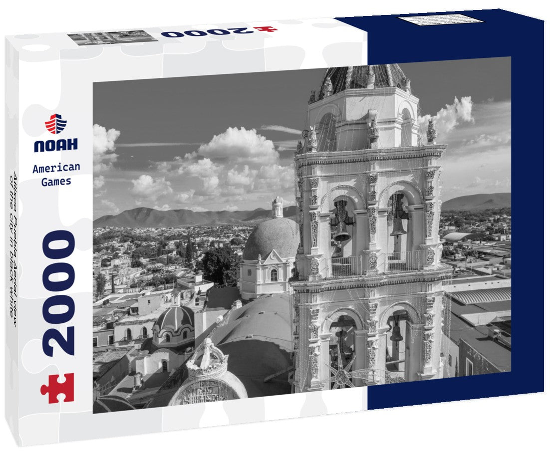 Noah Jigsaw Puzzle Atlixco Puebla Aerial view of the city in black white 2000 pieces