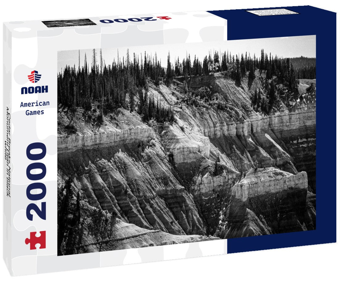 Noah Jigsaw Puzzle Cedar Breaks National Monument Utah in black white 2000 pieces
