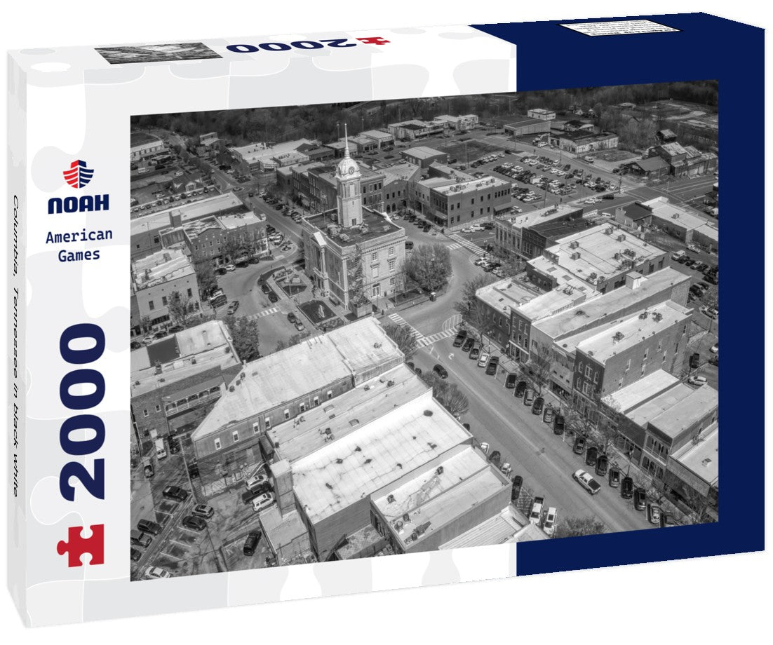 Noah Jigsaw Puzzle Columbia, Tennessee in black white 2000 pieces