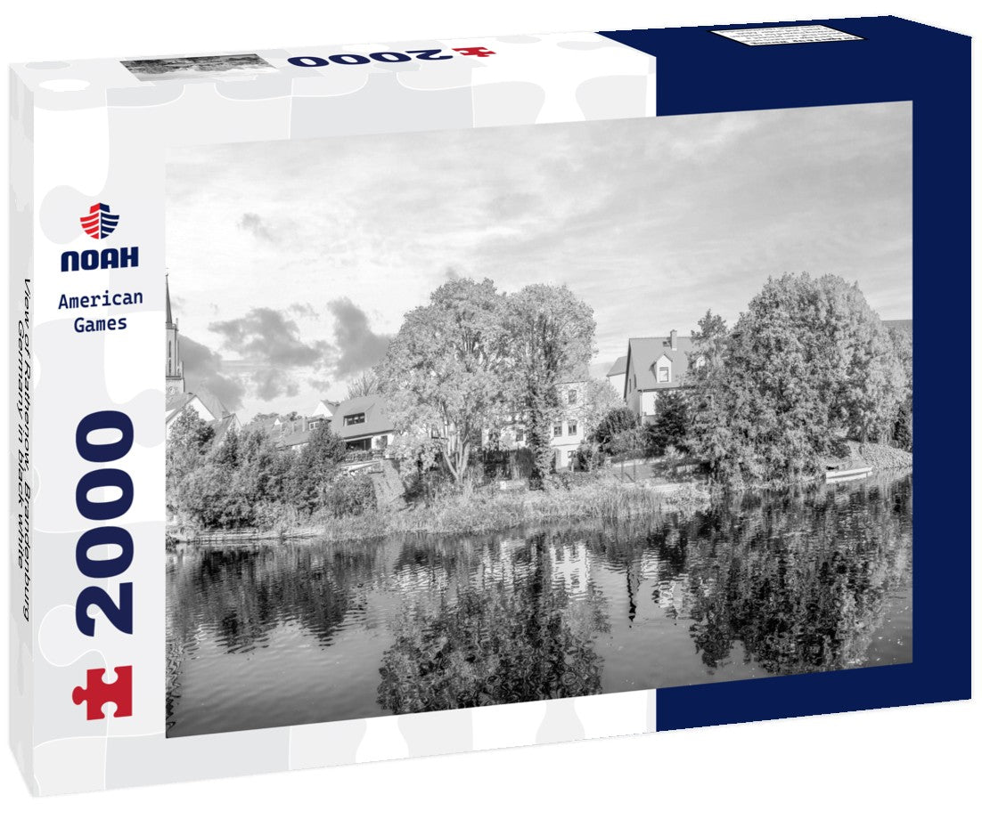 Noah Jigsaw Puzzle View of Rathenow, Brandenburg, Germany in black white 2000 pieces