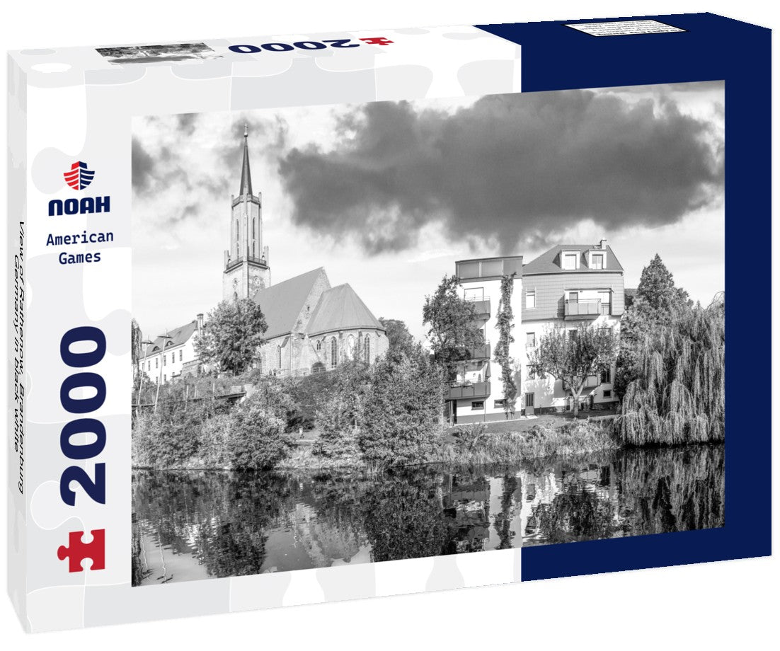Noah Jigsaw Puzzle View of Rathenow, Brandenburg, Germany in black white 2000 pieces