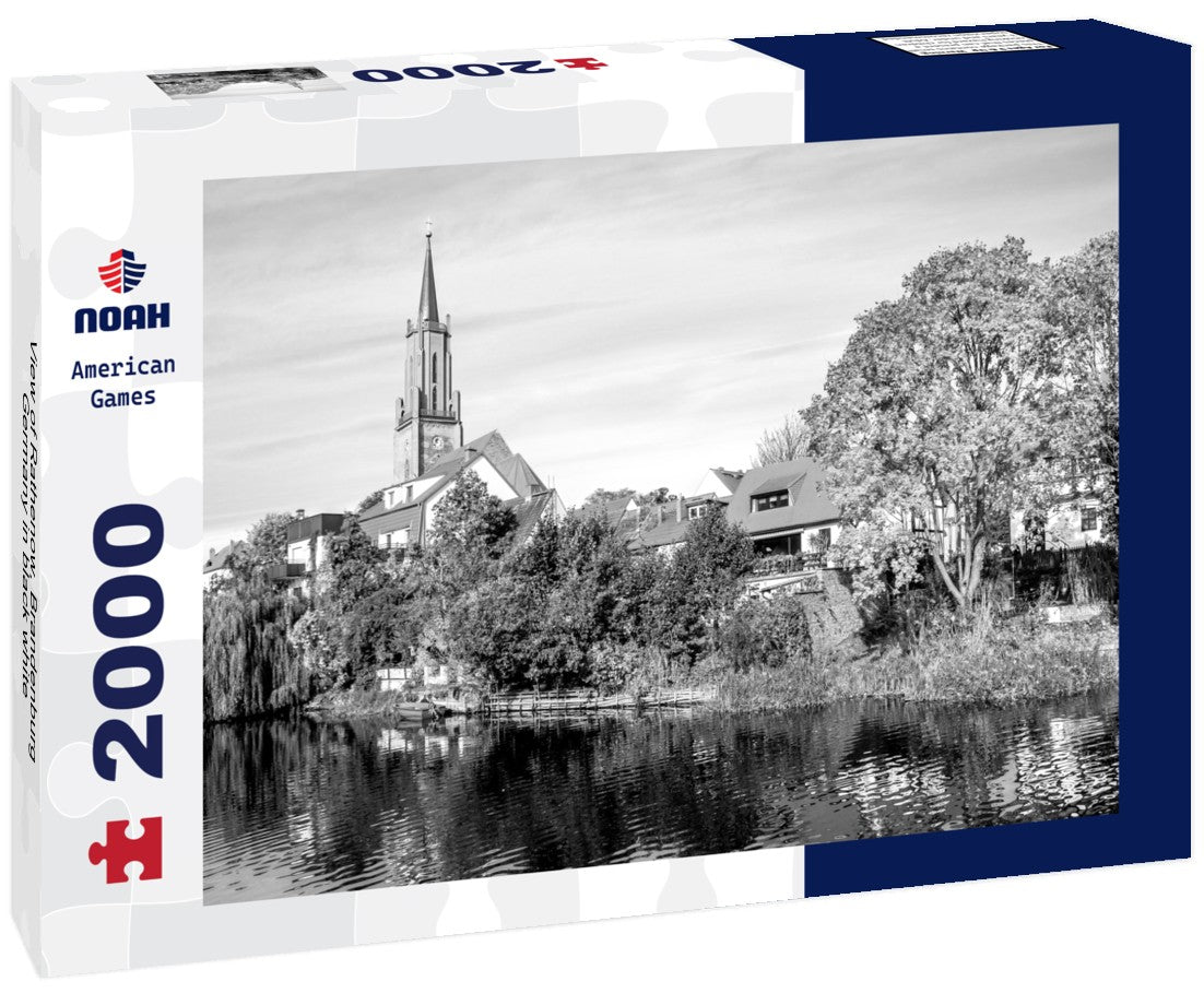 Noah Jigsaw Puzzle View of Rathenow, Brandenburg, Germany in black white 2000 pieces