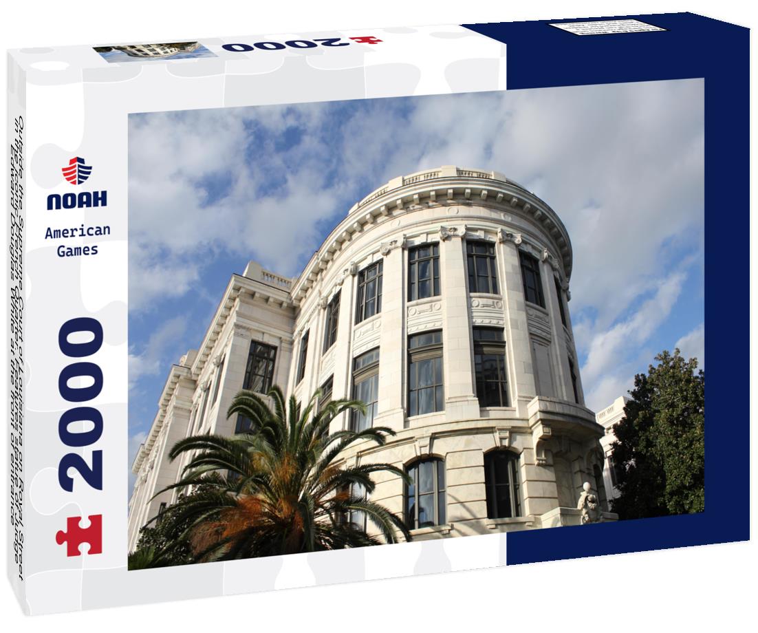 Noah Jigsaw Puzzle Outside the Supreme Court of Louisiana on Royal Street, in the iconic French Quarter. Features statue of Judge Edward Douglas White at the front of entrance 2000 pieces