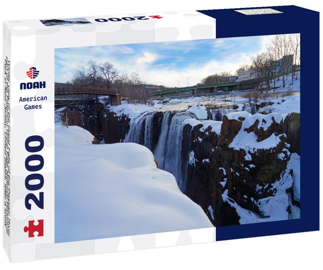 Noah Jigsaw Puzzle Winter view of the Great Falls of the Passaic River, part of the Paterson Great Falls National Historical Park in New Jersey, United States, after a snow 2000 pieces