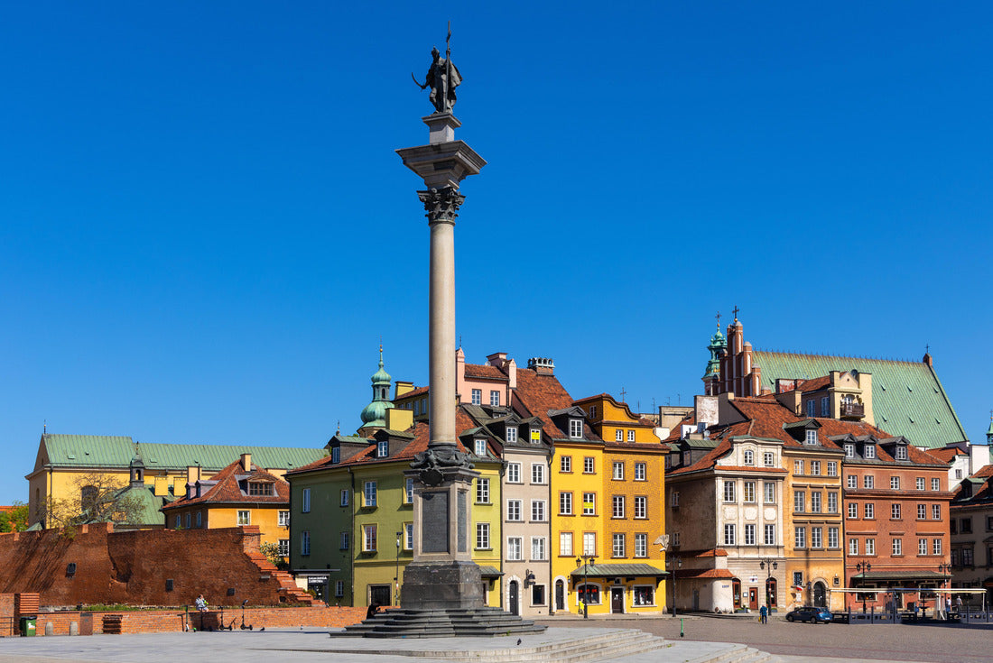 Royal Castle Square - Plac Zamkowy - in Starowka Old Town with Sigismund III Waza Column and historic tenement houses in Warsaw 2000pc Puzzle