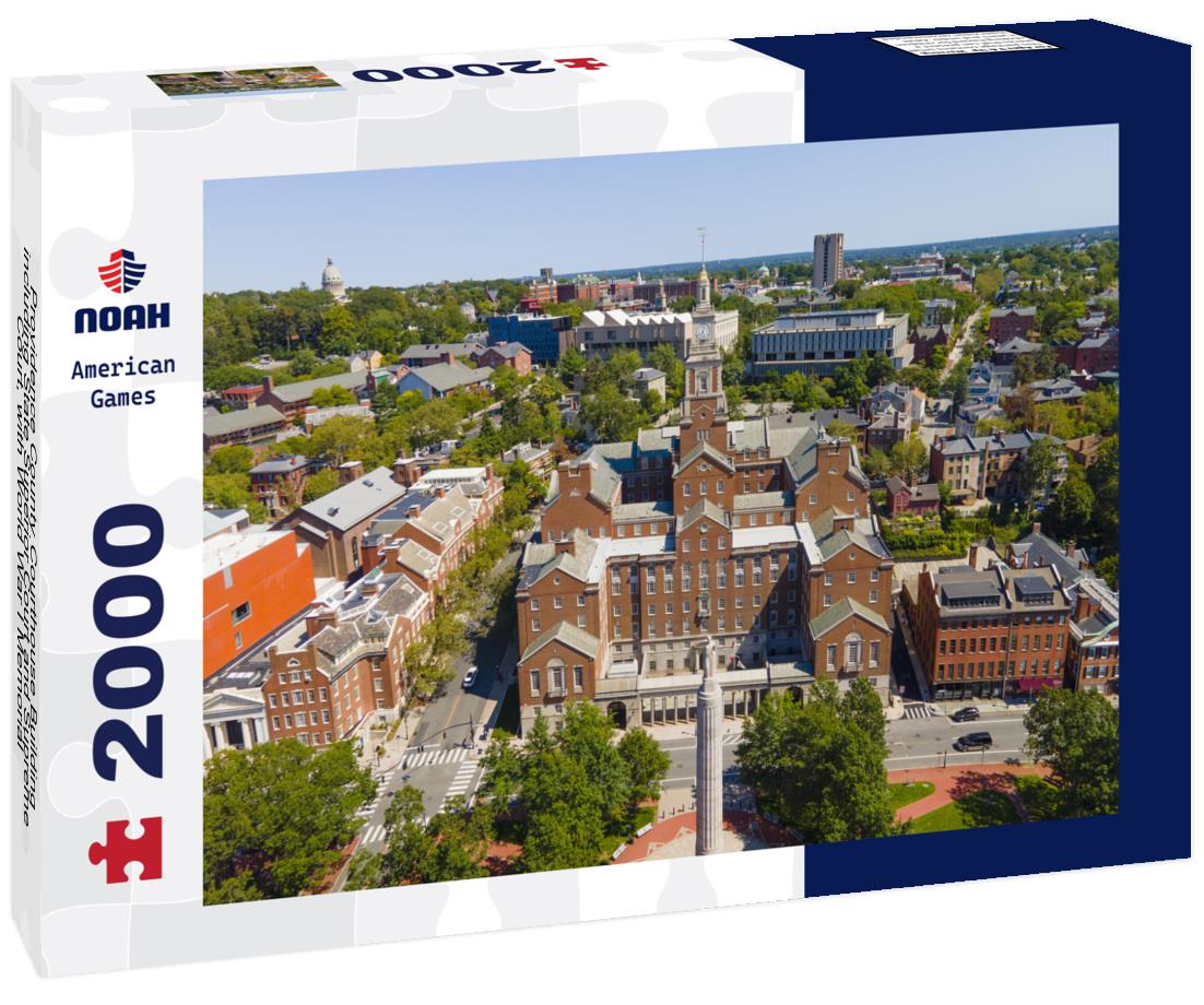 Noah Jigsaw Puzzle Providence County Courthouse Building including State Superior Court and Supreme Court, with World War I Memorial, Providence, Rhode Island, USA 2000 pieces