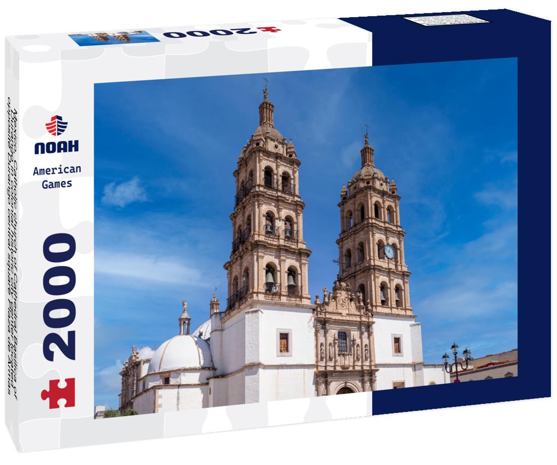 Noah Jigsaw Puzzle Mexico, Catholic church of Cathedral Basilica of Durango in colonial historic city center located opposite Durango central square Plaza de Armas 2000 pieces