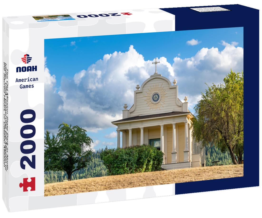 Noah Jigsaw Puzzle The Old Mission State Park in North Idaho, USA, preserving the Mission of the Sacred Heart, or Cataldo Mission historic Church and Parish House 2000 pieces