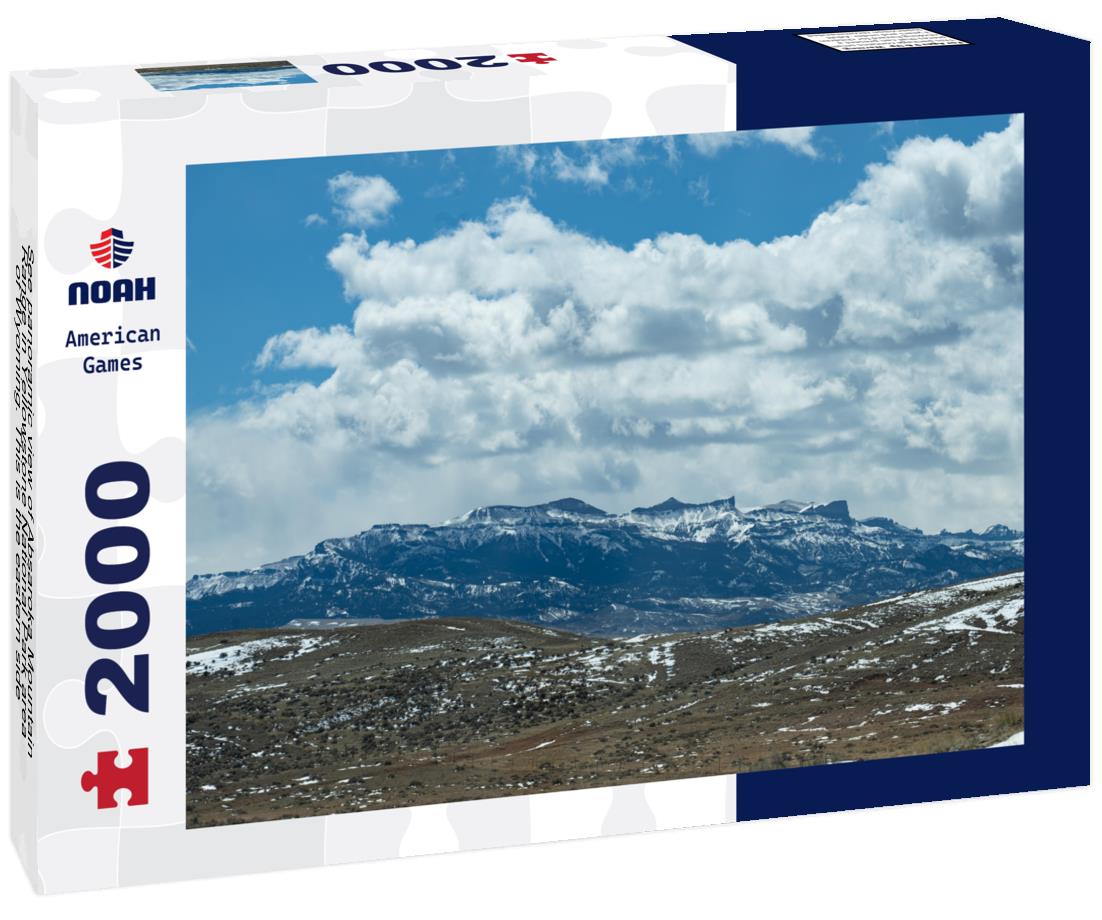 Noah Jigsaw Puzzle See panoramic view of Absaroka Mountain Range in Yellowstone National Park area of Wyoming. This is the eastern side of the Rockies, near Cody 2000 pieces