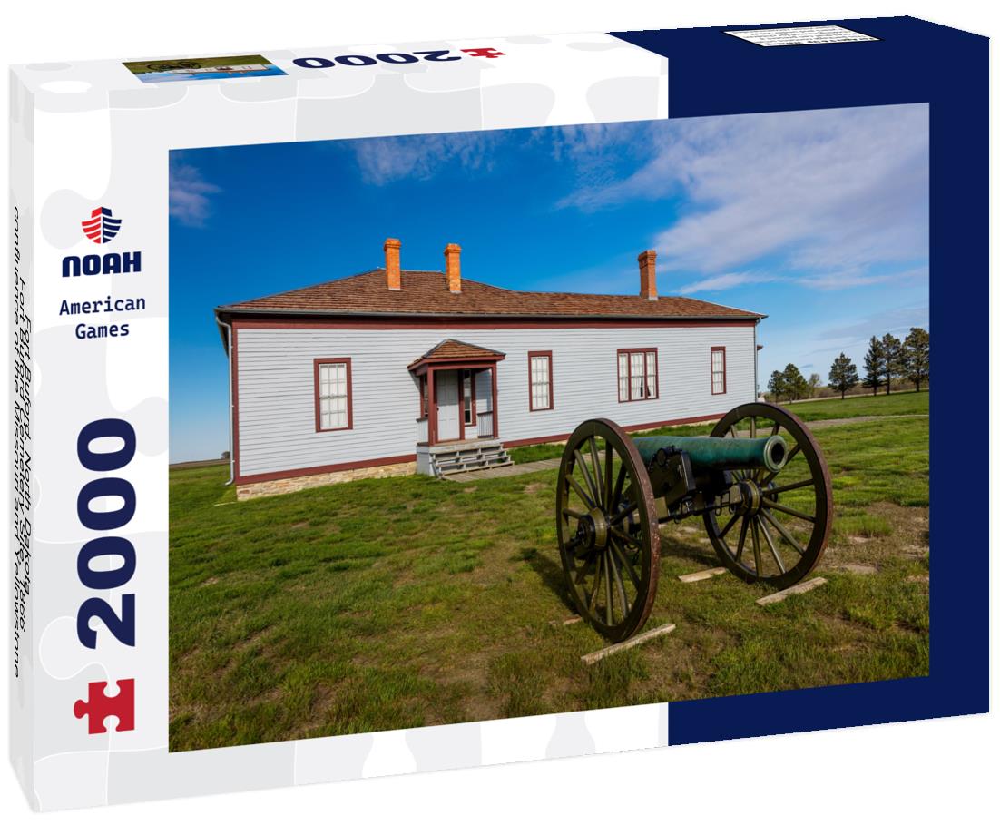 Noah Jigsaw Puzzle Fort Buford, North Dakota - Fort Buford Cemetery Site, 1866, confluence of the Missouri and Yellowstone River. Sitting Bull surrendered here 2000 pieces
