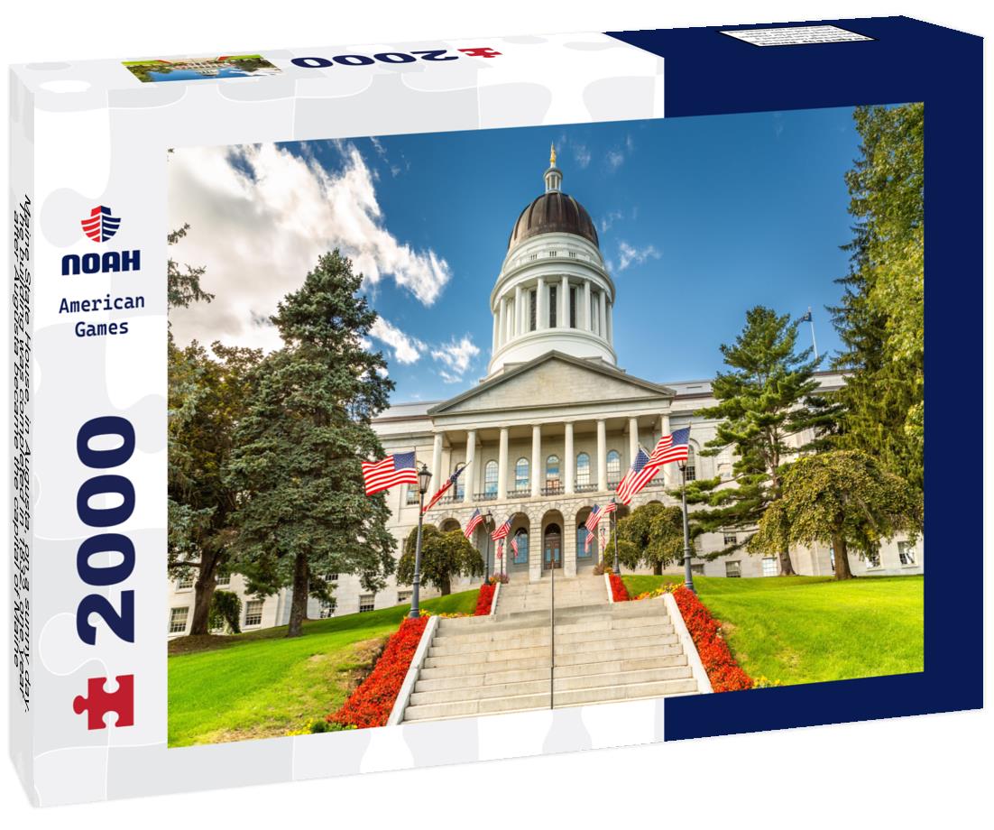 Noah Jigsaw Puzzle Maine State House, in Augusta, on a sunny day. The building was completed in 1832, one year after Augusta became the capital of Maine 2000 pieces