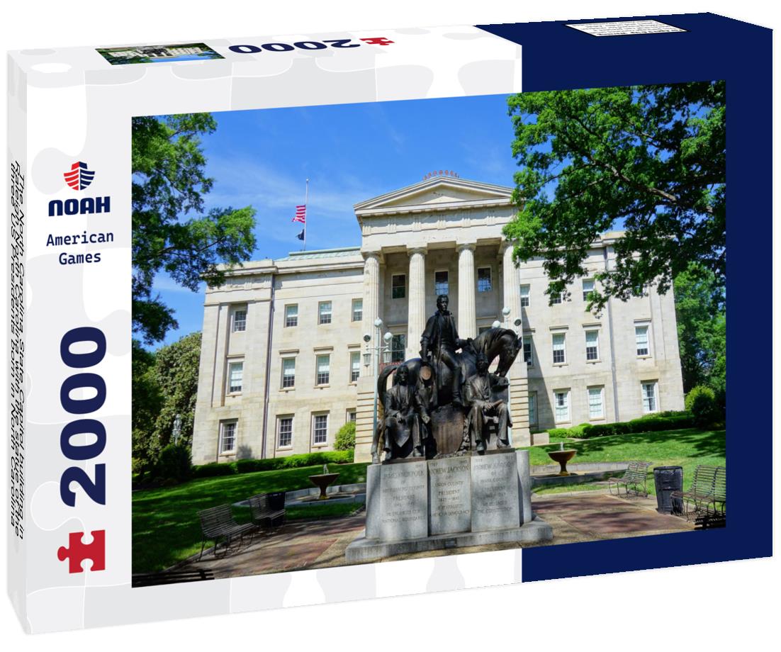 Noah Jigsaw Puzzle The North Carolina State Capitol building in Raleigh North Carolina with the statue of the three US Presidents born in North Carolina 2000 pieces