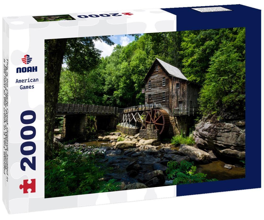 Noah Jigsaw Puzzle This is the Glade Creek Gristmill, located in Babcock State Park in West Virginia. It sits next to the creek in a very wooded area 2000 pieces