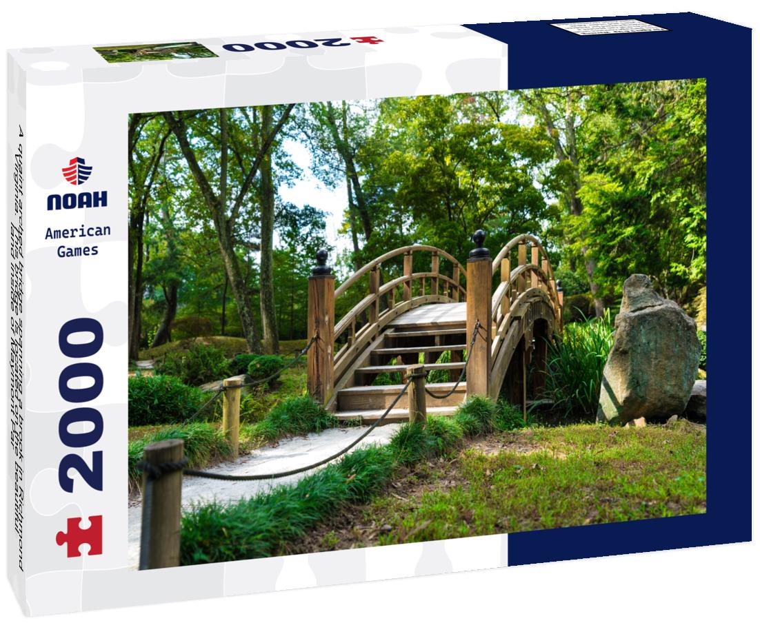 Noah Jigsaw Puzzle A quaint arched bridge spanning a brook in Richmond, Virginia. This bridge is located on the beautiful land inside of Maymont Par 2000 pieces