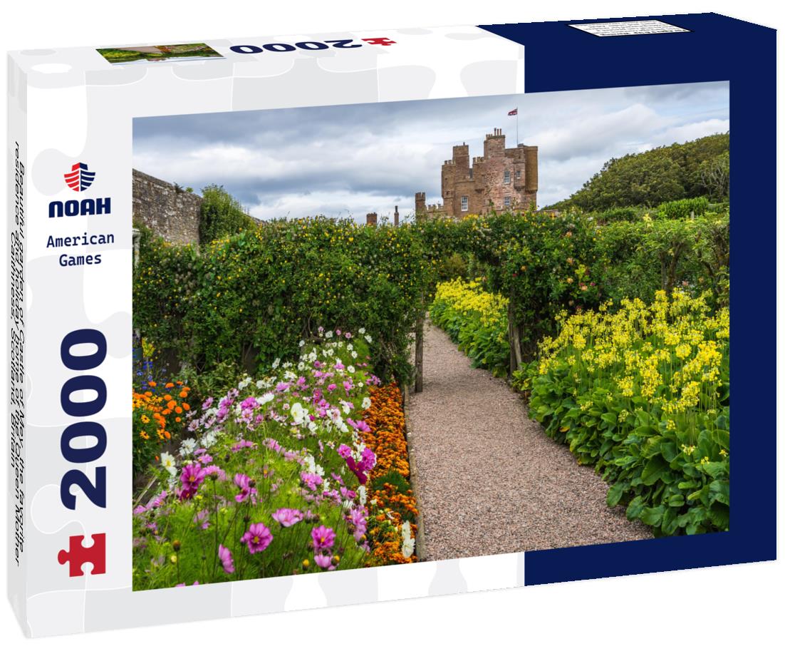 Noah Jigsaw Puzzle Beautiful garden of Castle of Mey, the favorite residence and holiday home of the Queen Mother, Caithness, Scotland, Britain 2000 pieces