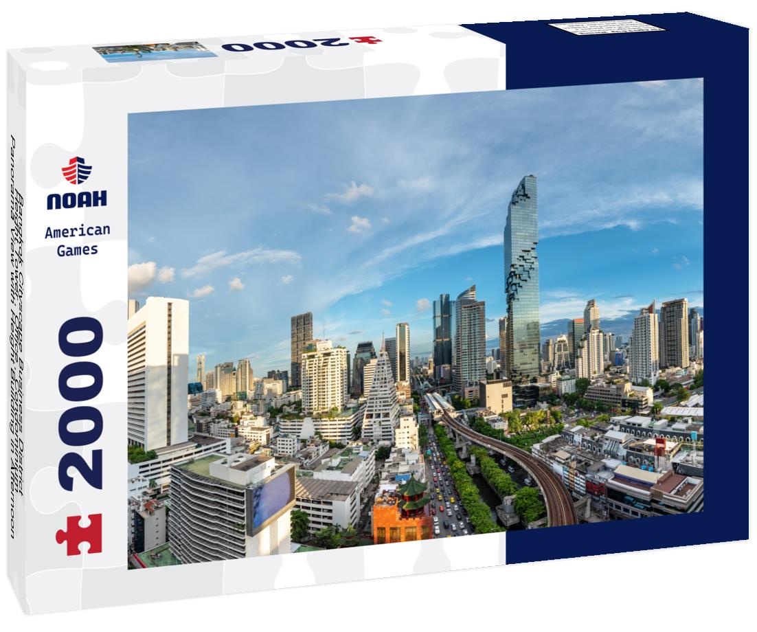 Noah Jigsaw Puzzle Bangkok Cityscape Business District , Height Tower , Office , Condominium - Panorama View with Height Building in Afternoon 2000 pieces