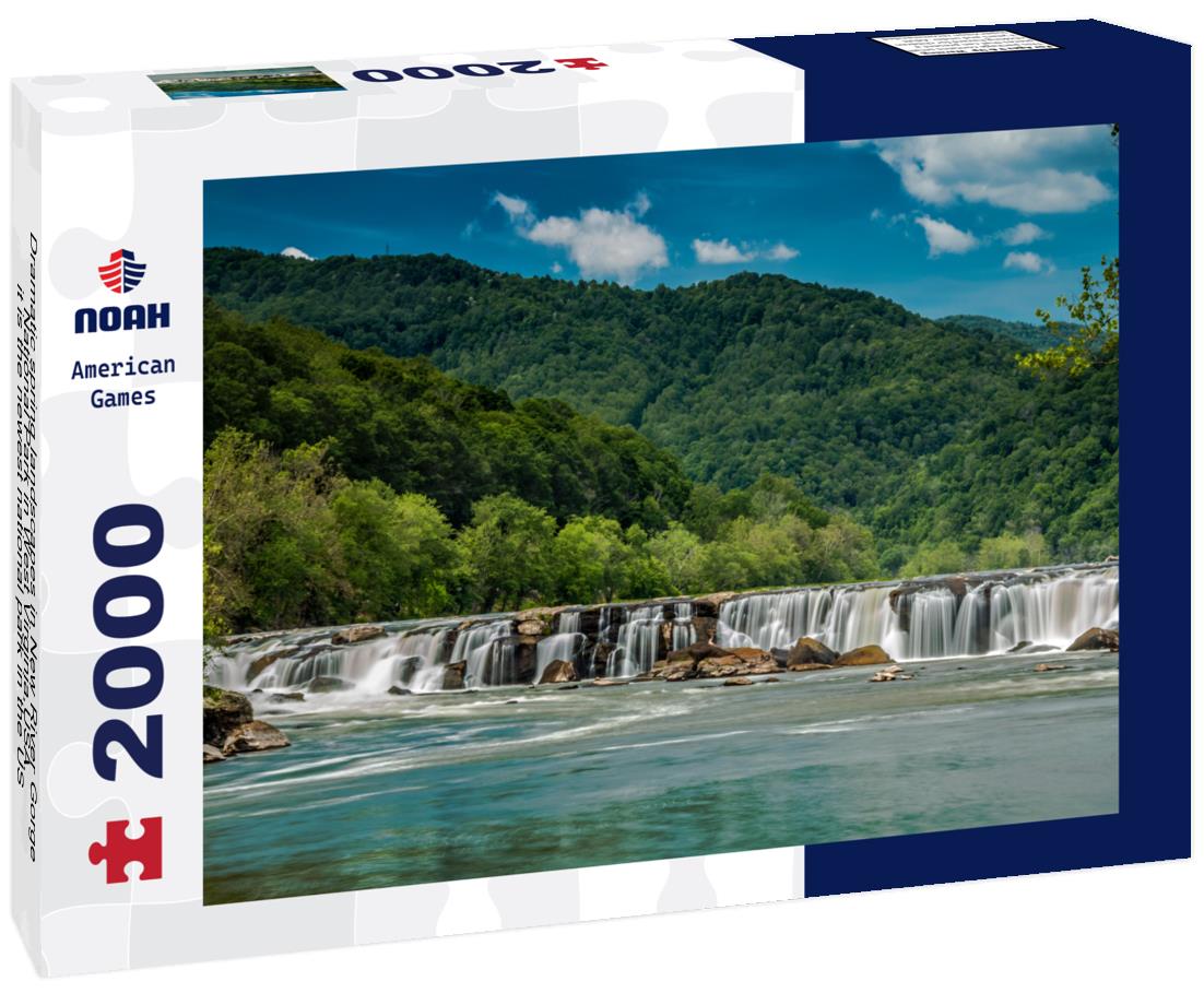 Noah Jigsaw Puzzle Dramatic spring landscapes in New River Gorge National Park in West Virginia,USA. it is the newest national park in the US 2000 pieces