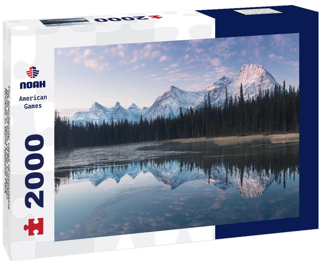 The spectacular views of mountains, lakes and trails of the Canadian Rockies in Banff National Park in Alberta, Canada 2000pc Puzzle
