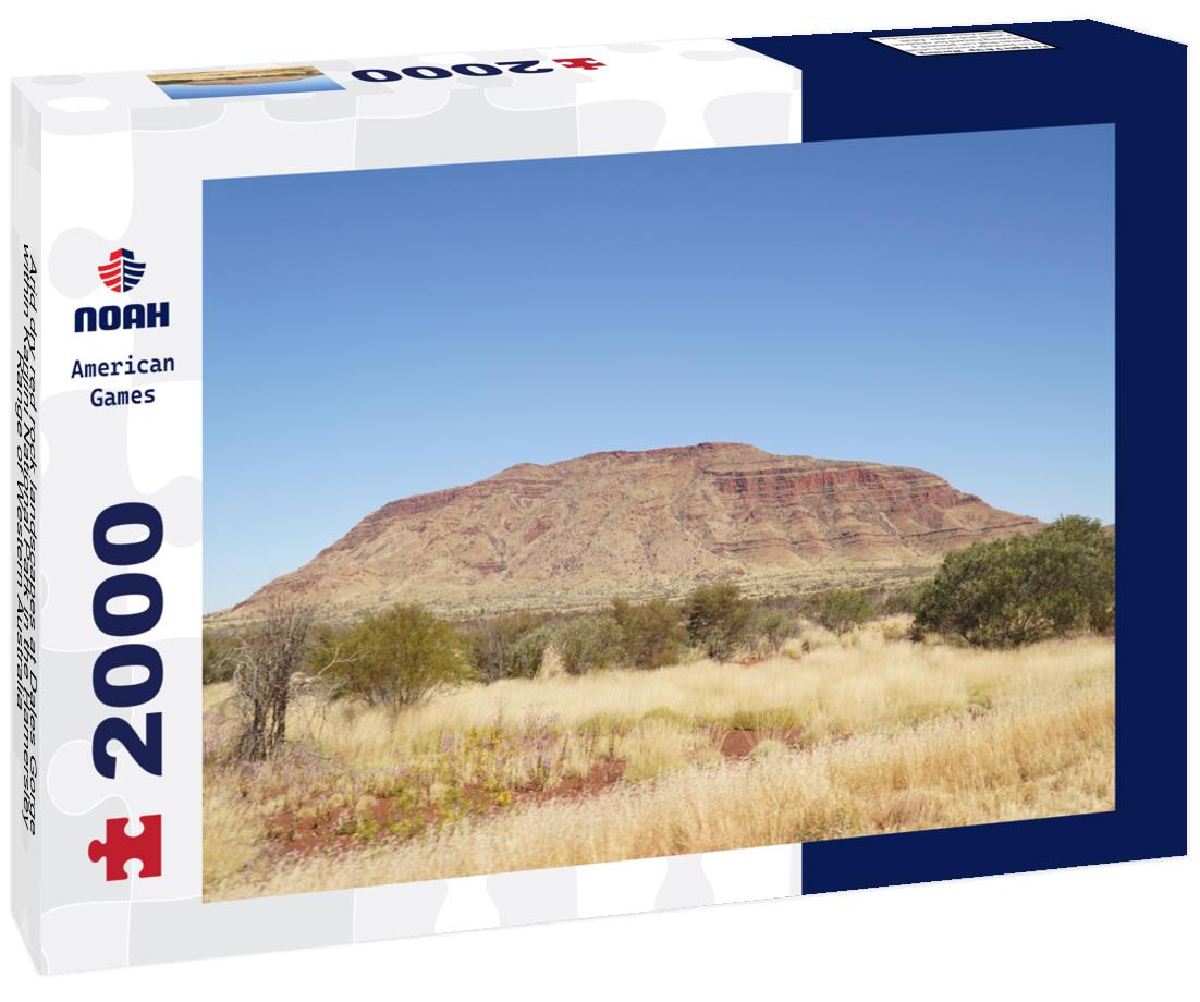 Arid dry red rock landscapes at Dales Gorge within Karijini National Park in the Hamersley Range of Western Australia 2000pc Puzzle