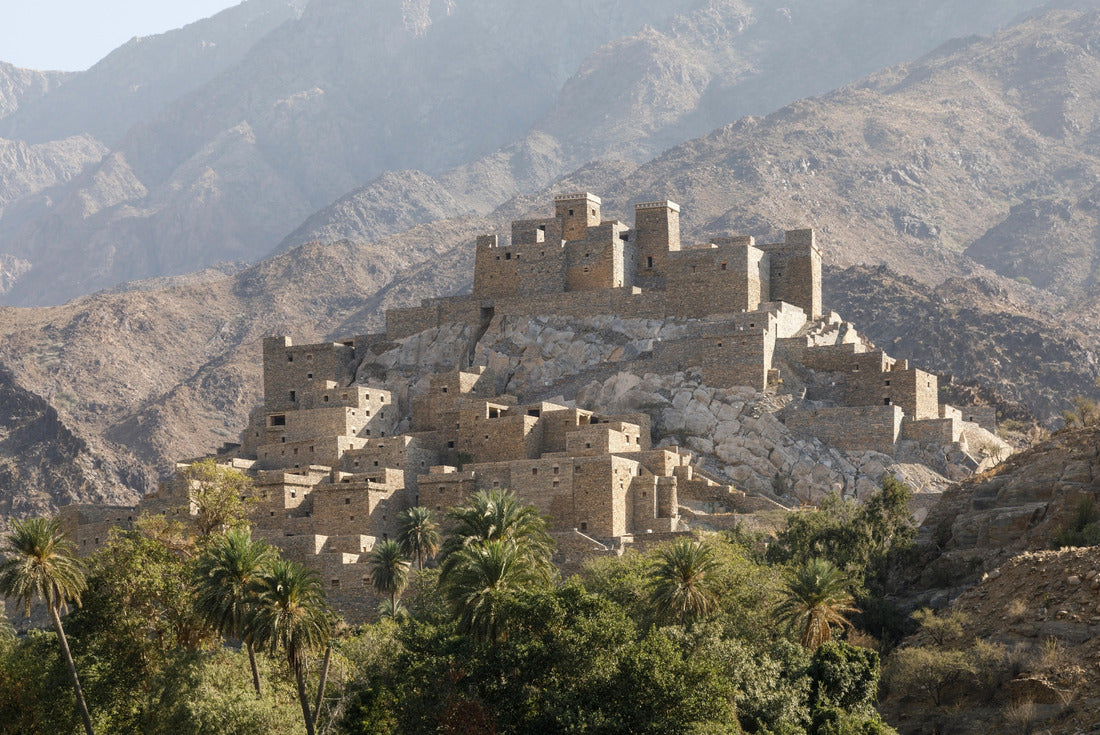 The village of Thee Ain in Al-Baha, Saudi Arabia is a unique heritage site that includes old archaeological buildings 2000pc Puzzle