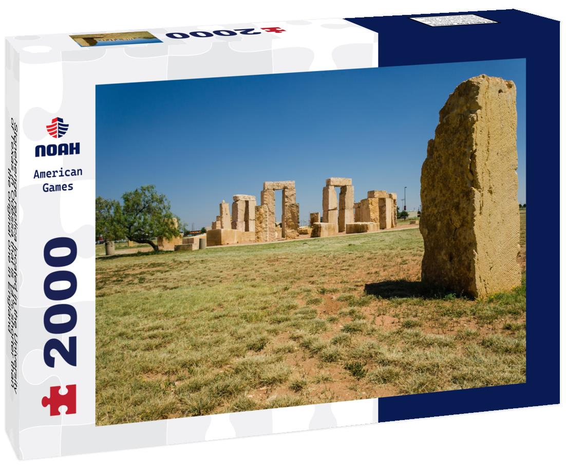 Stonehenge replica located in the University of Texas in Odessa that is 14% shorter than the original one in England 2000pc Puzzle