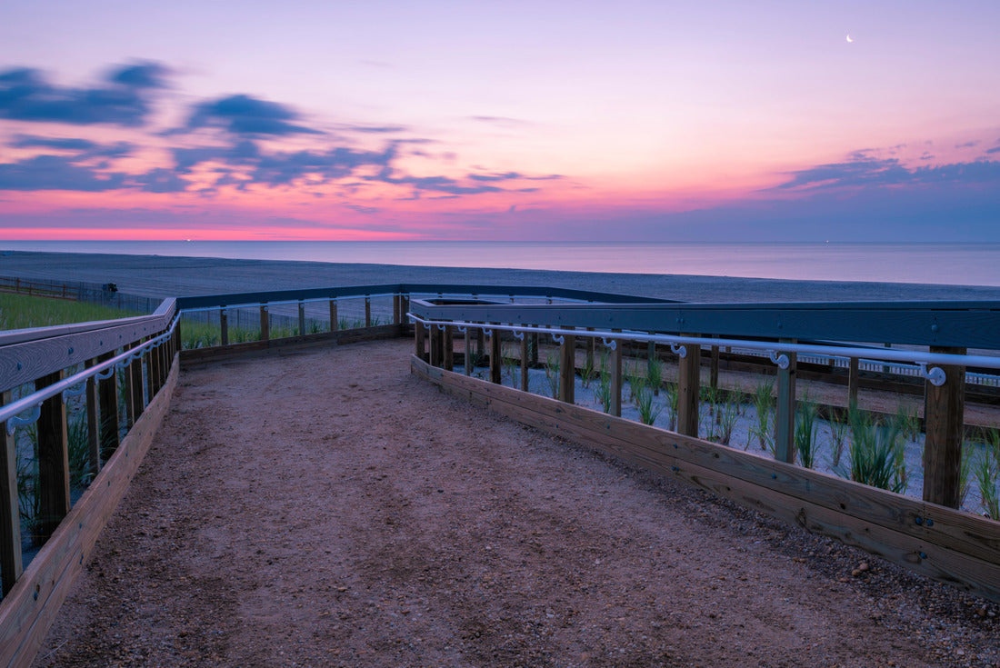 Beautiful sunrise over Lavallette Beach, New Jersey featuring sand on the foreground and sunny sky on the background 2000pc Puzzle