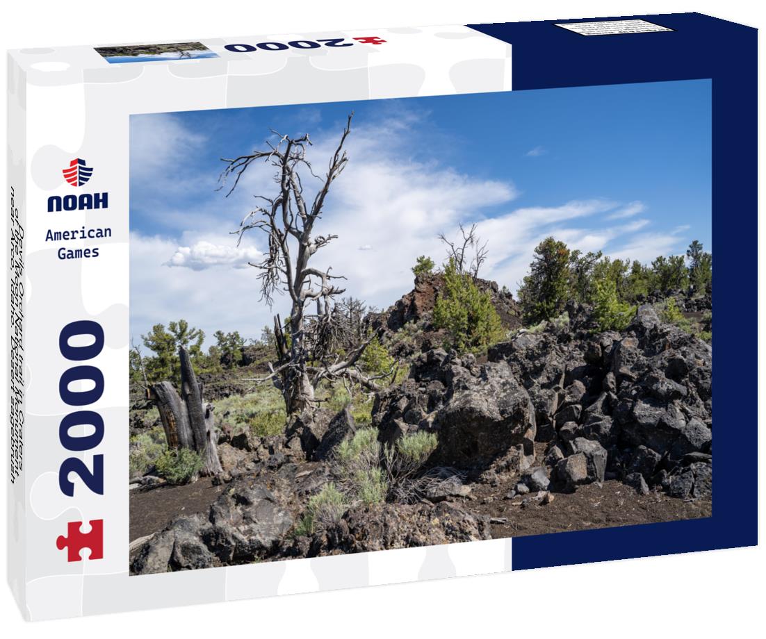 Noah Jigsaw Puzzle Devils Orchard trail in Craters of the Moon National Monument near Arco, Idaho. Desert sagebrush and volcanic rock 2000 pieces