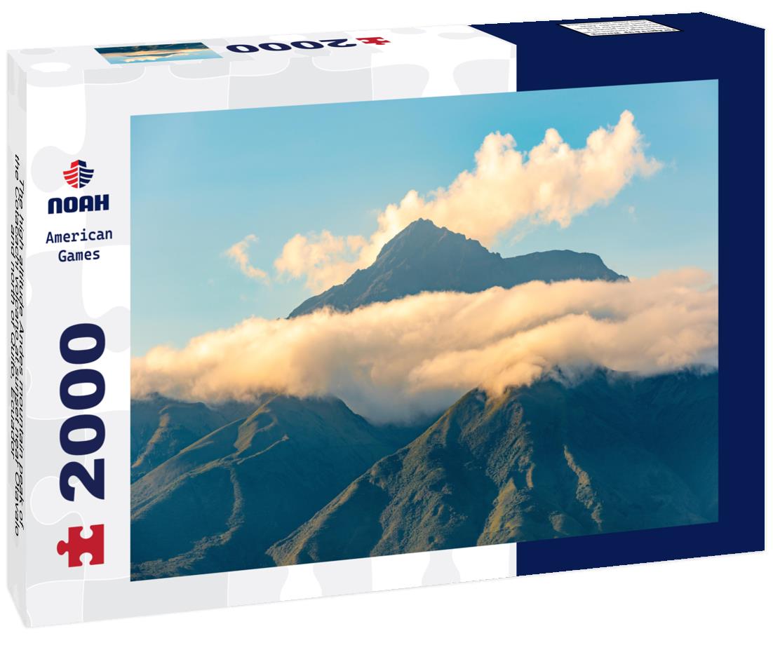 Noah Jigsaw Puzzle The high altitude Andes mountain peak of the Cotacachi volcano at sunset near Otavalo and north of Quito, Ecuador 2000 pieces
