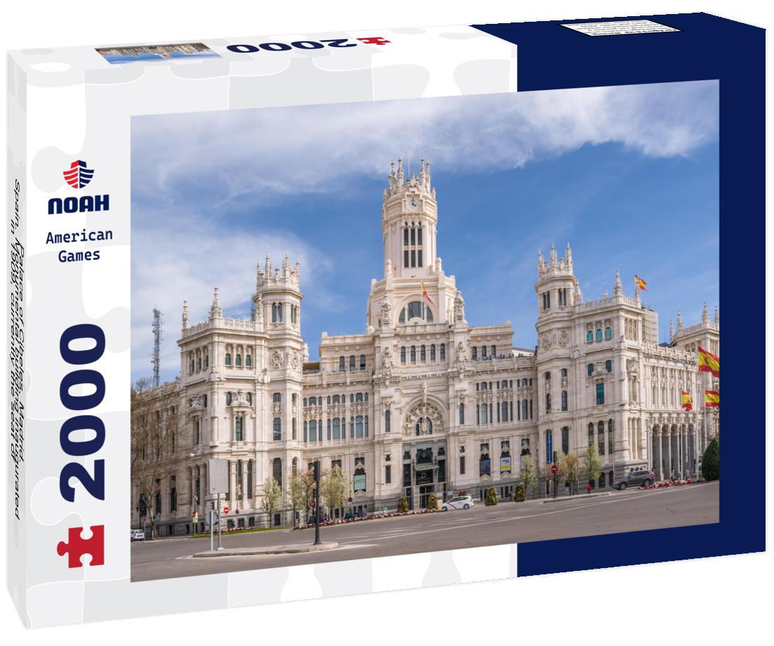 Noah Jigsaw Puzzle Palace of Cibeles. Madrid. Spain. Monumental building inaugurated in 1909, currently the seat of the city council 2000 pieces