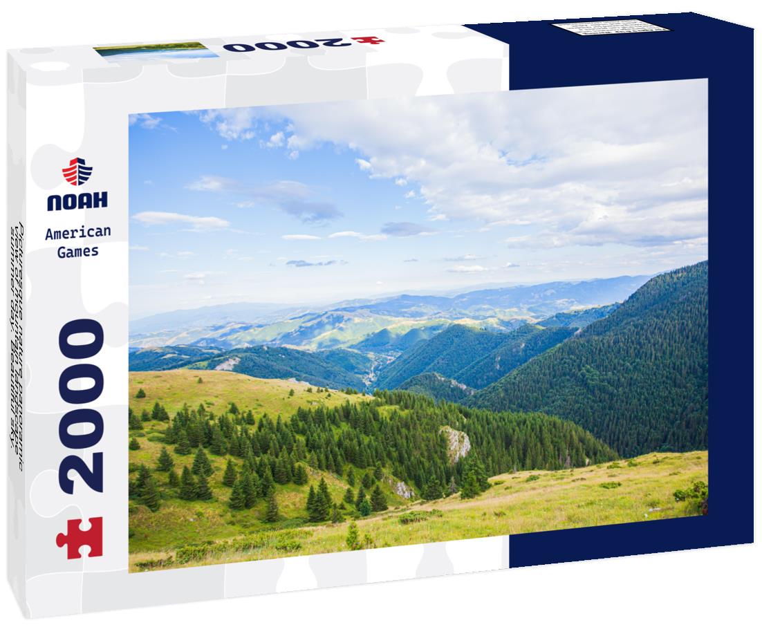 Noah Jigsaw Puzzle Picturesque nature panoramic view of mountain landscape , summer day. Beautiful sky. Kopaonik mountain. Serbia. 2000 pieces