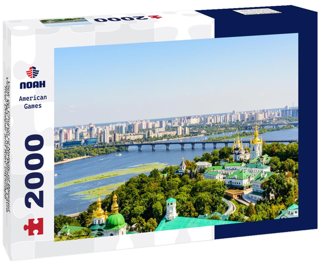 Noah Jigsaw Puzzle View on Church of Nativity of Blessed Virgin Mary of the Kiev Pechersk Lavra, river Dnieper and Kiev cityscape 2000 pieces