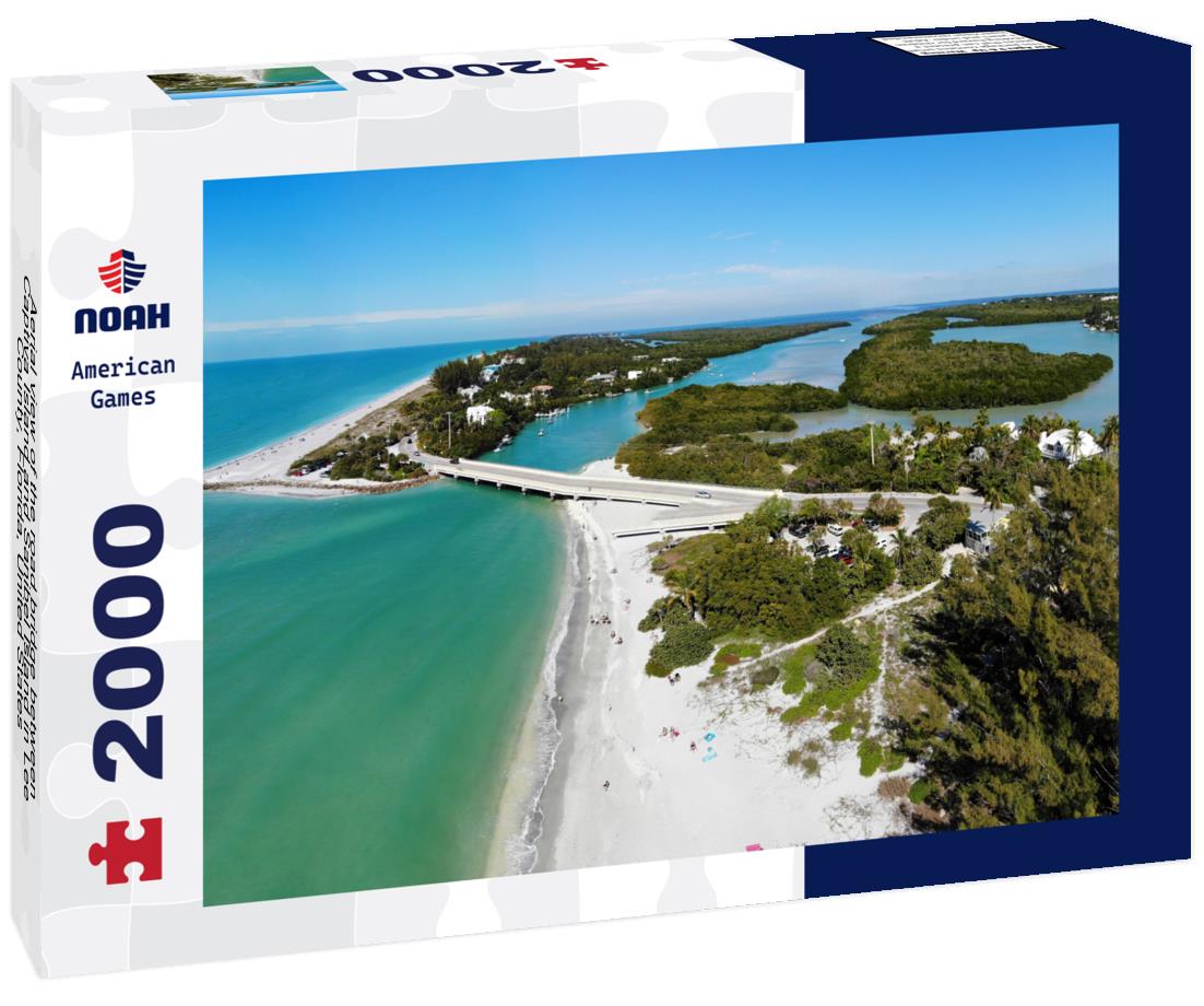 Noah Jigsaw Puzzle Aerial view of the road bridge between Captiva Island and Sanibel Island in Lee County, Florida, United States 2000 pieces