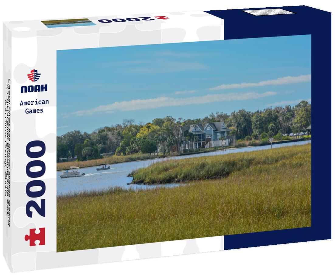 Noah Jigsaw Puzzle Crystal River has natural springs feeding it. Crystal River Preserve State Park is in Citrus County, Florida 2000 pieces