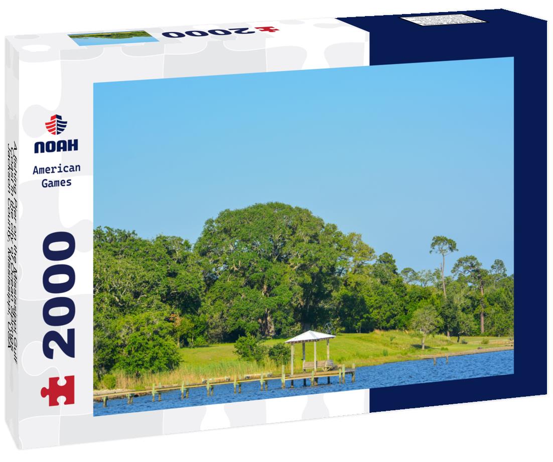 A fishing Pier on the Mississippi Gulf Coast in the city of Ocean Springs, Jackson County, Mississippi, USA 2000pc Puzzle