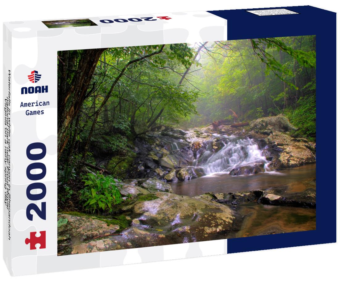 Noah Jigsaw Puzzle Waterfalls in white oak canyon in Shenandoah national park near Front Royal, Virginia on a rainy spring day 2000 pieces