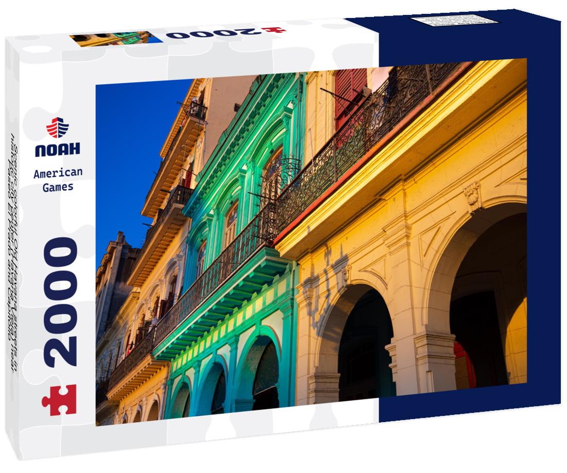 Noah Jigsaw Puzzle Scenic colorful Old Havana streets in historic city center (Havana Vieja) near Paseo El Prado and Capitolio 2000 pieces