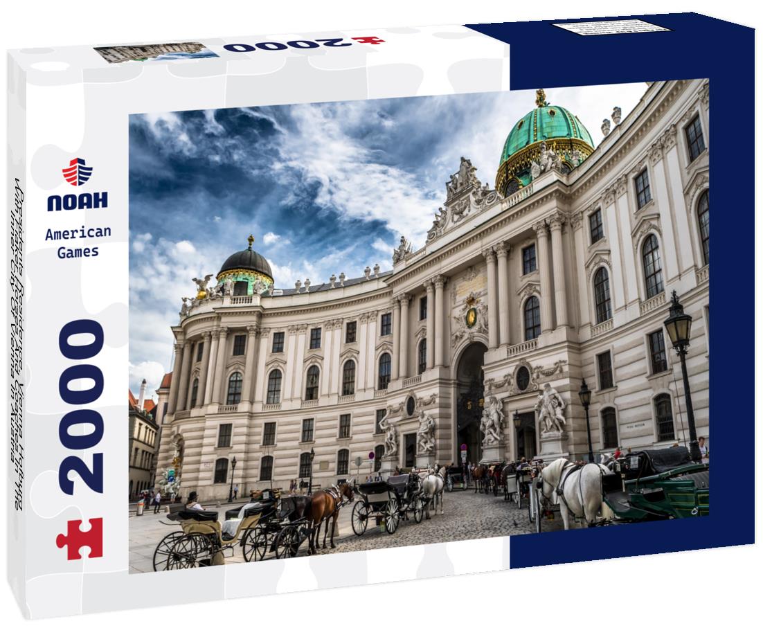 Noah Jigsaw Puzzle Presidents Residence, Vienna Hofburg, With Fiaker Horses And Coaches In The Inner City Of Vienna In Austria 2000 pieces
